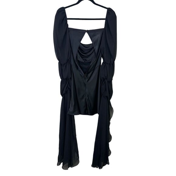 NEW For Love and Lemons Mini Willow Dress Black Size Small - Picture 6 of 13